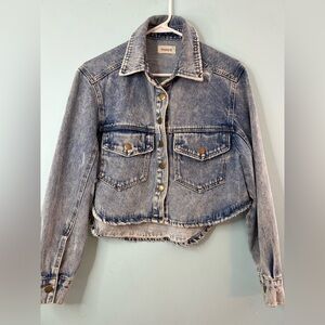 Mono B Faded Blue Denim Jacket Women’s